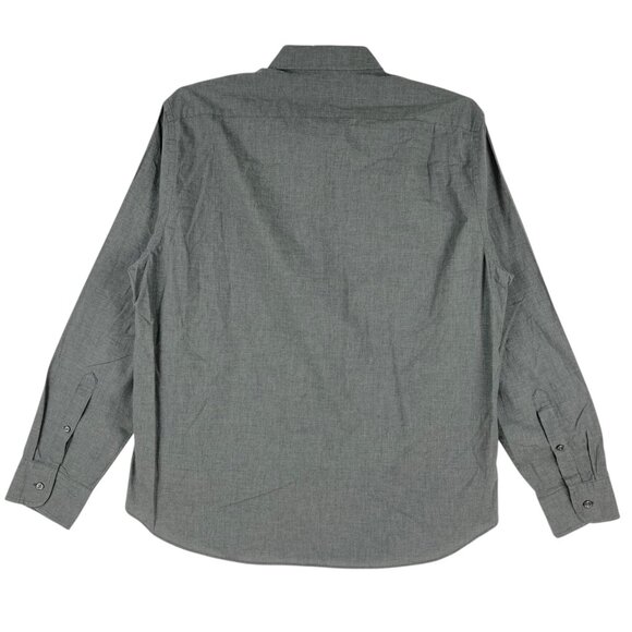 J.Crew Men's Gray Button-Up Long Sleeve Shirt Size XL Classic Fit 100% Cotton - Picture 2 of 10